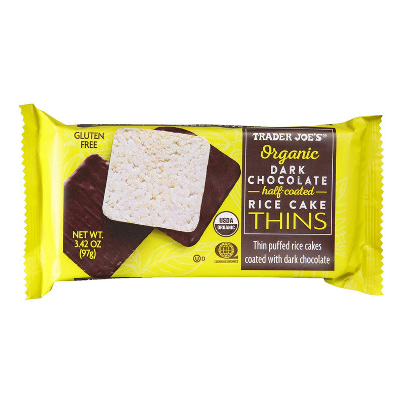 Trader Joe’s Organic Dark Chocolate Rice Cake Thins 3.42 Oz