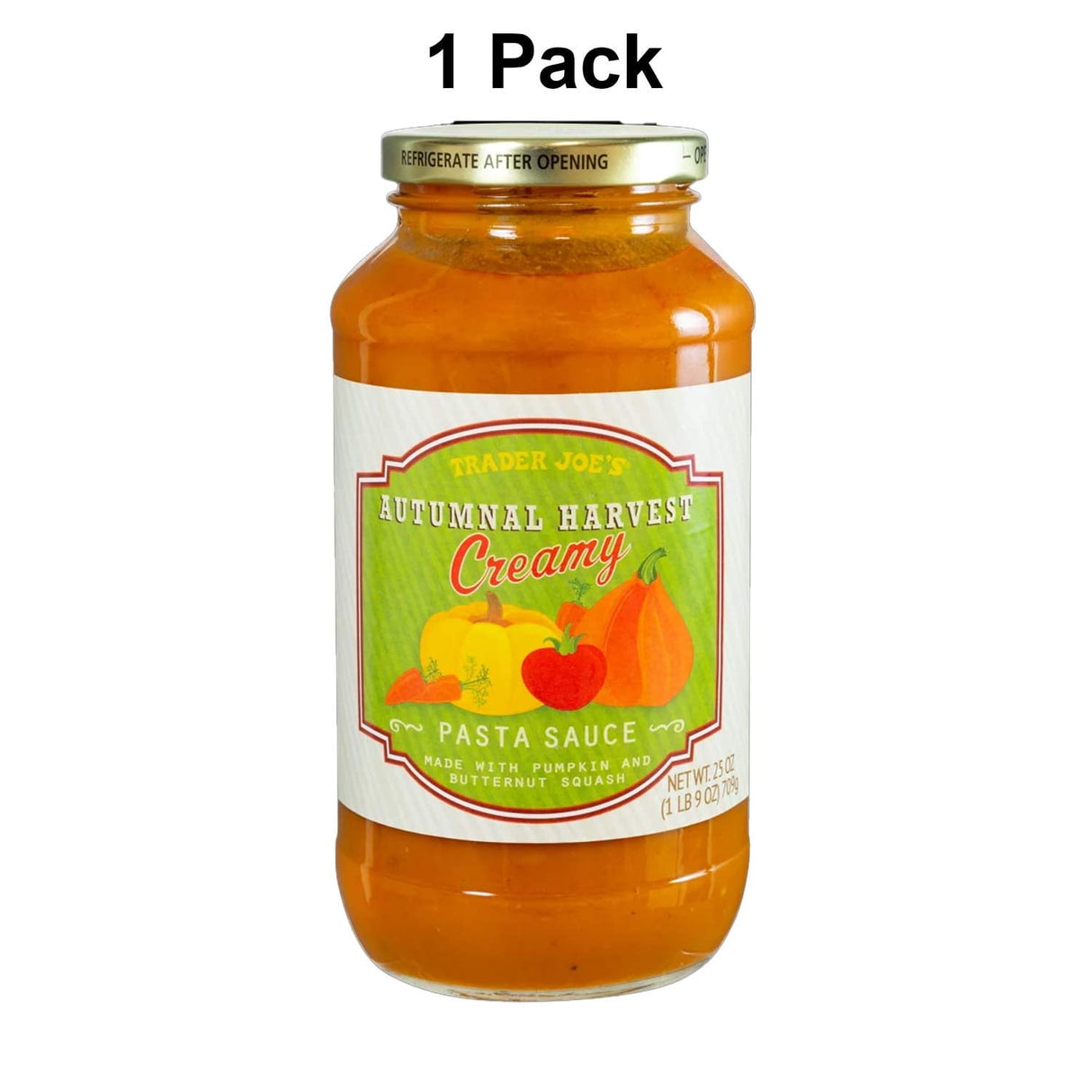 Autumnal Harvest Creamy Pasta Sauce, 25 Oz Pack of 1