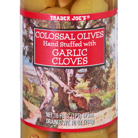 Colossal Olives Stuffed with Garlic Cloves 16 fl oz
