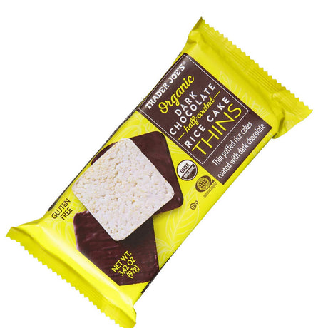 Trader Joe’s Organic Dark Chocolate Rice Cake Thins 3.42 Oz