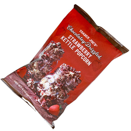 Chocolatey Drizzled Strawberry Kettle Popcorn 5 Oz