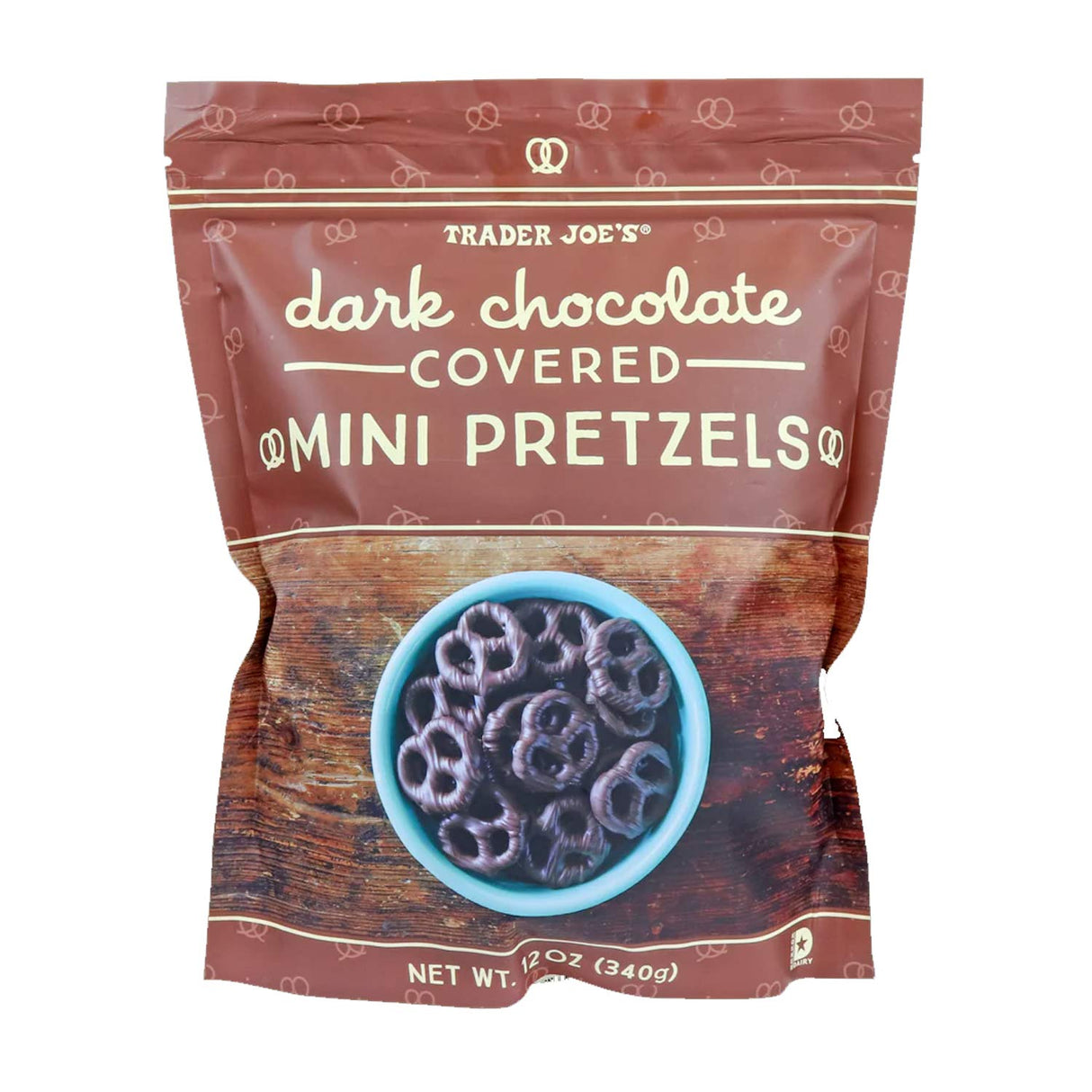Dark Chocolate Covered Mini Pretzels 12 oz