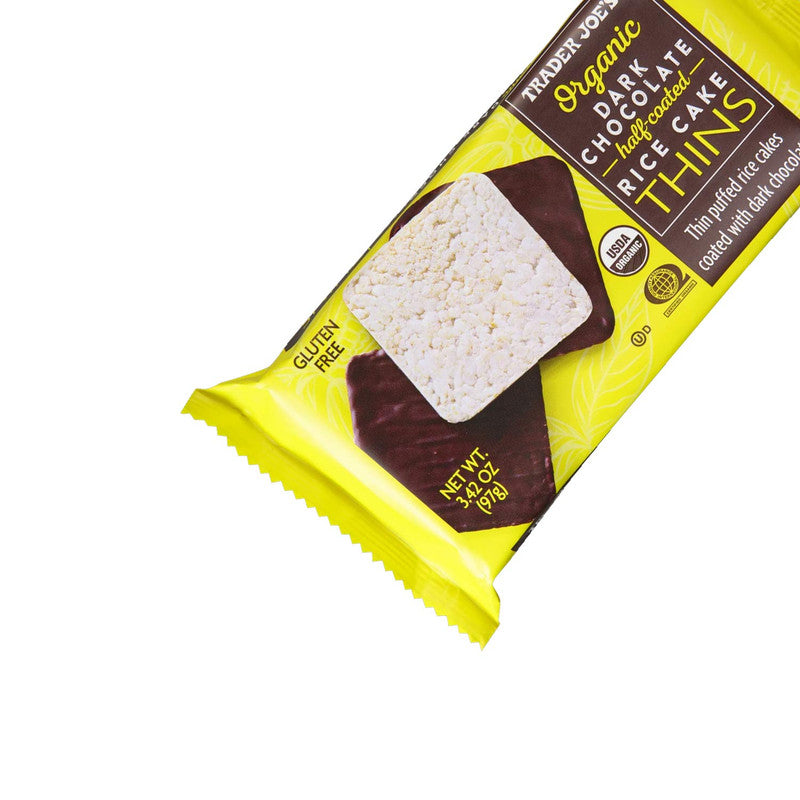 Trader Joe’s Organic Dark Chocolate Rice Cake Thins 3.42 Oz