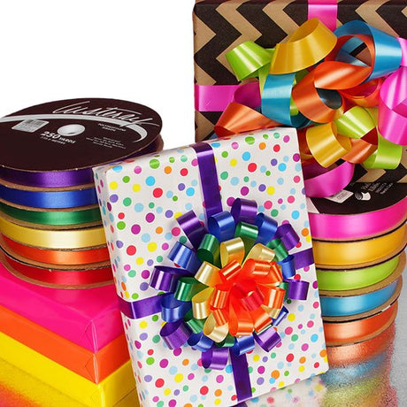 Satin Finish Poly Ribbon 3/4 '' X 250 yd Turquoise Color