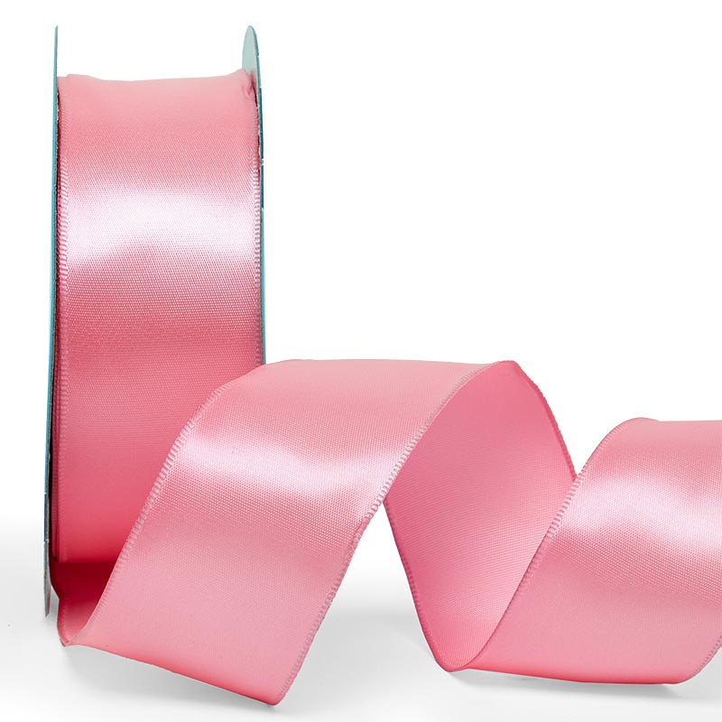 Woven-In Wired Satin Ribbon 2 1/2 '' X 25 yd Bubblegum Color