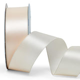 Woven-In Wired Satin Ribbon 2 1/2 '' X 25 yd Ivory Color
