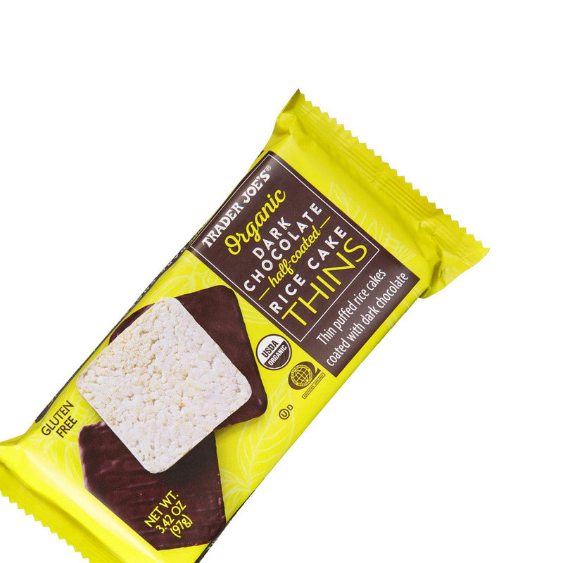 Trader Joe’s Organic Dark Chocolate Rice Cake Thins 3.42 Oz