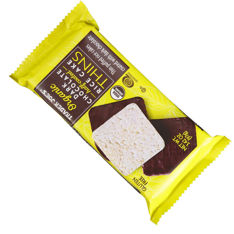 Trader Joe’s Organic Dark Chocolate Rice Cake Thins 3.42 Oz