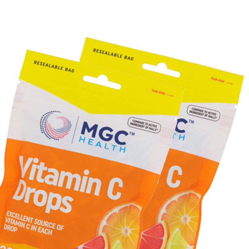 MGC Health Cough Drops 30ct Vitamin C Boost