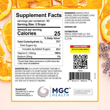 MGC Health Vitamin C Cough Drops 30ct Pack