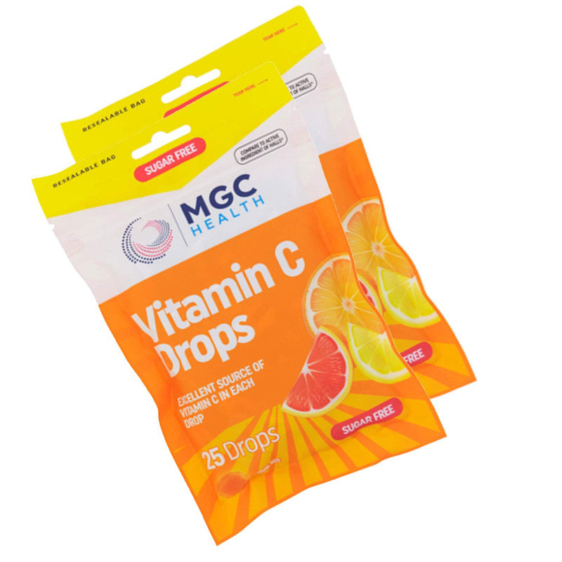 MGC Health 25ct Sugar Free Vitamin C Cough Drops Formula