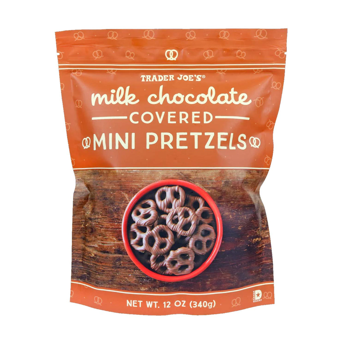 Milk Chocolate Covered Mini Pretzels 12 oz