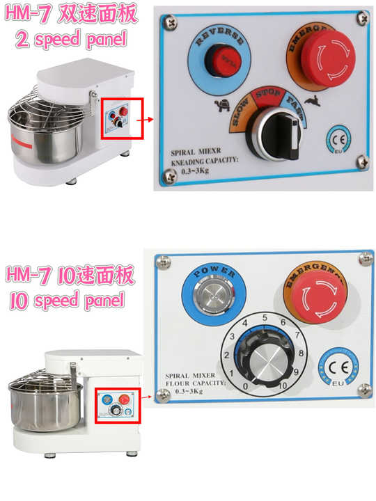 Electric Spiral Dough Mixer Suitable for Pizza, Pastry, Bread , 53L Bowl ,38Kg Dough Per Time,1500/2000W