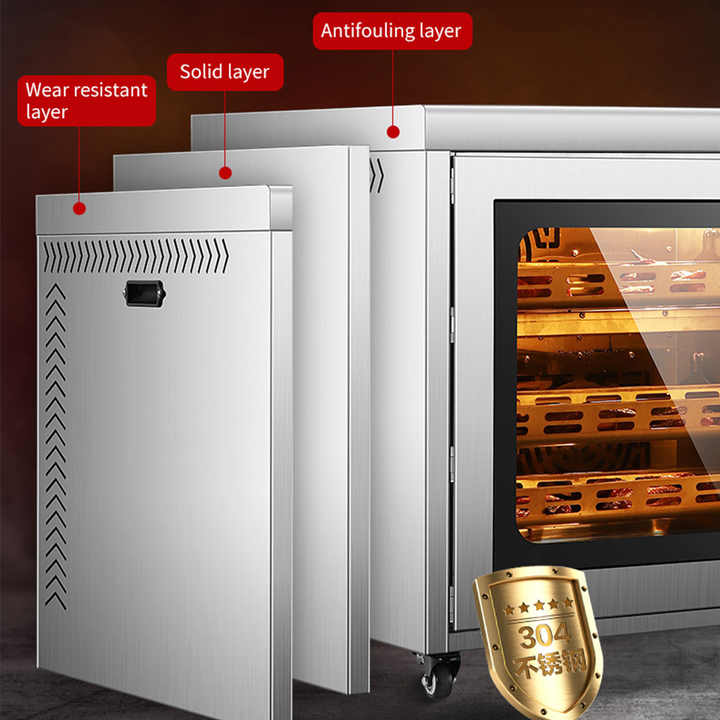 70L Commercial Air Fryer Convection Oven New High Productivity Restaurants Hotels Food Shops Grill Plate Included