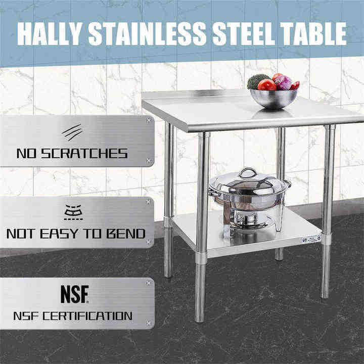 Stainless Steel Work Table with Bottom Shelf