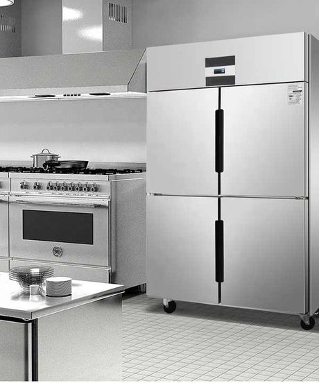 Commercial Stainless Stee Vertical 4 Doors Fridge Refrigerator