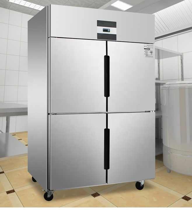 Commercial Stainless Stee Vertical 4 Doors Fridge Refrigerator