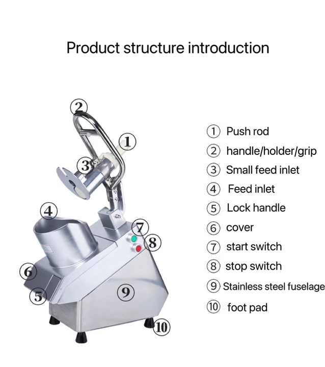 Industrial Fruit Vegetable Cutting Machine Vegetables Shredder Cutter Electric Vegetable Slicer WED-QC205A WED-QC205B WED-QC205