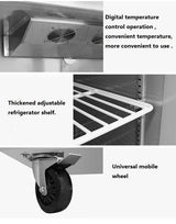 Commercial Stainless Stee Vertical 4 Doors Fridge Refrigerator