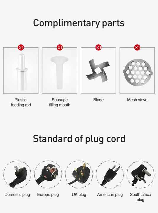 Electric Industrial Meat Mincer Mince Meat Machine Sausage Stuffer Maker Grinder Meat Cutting Machine