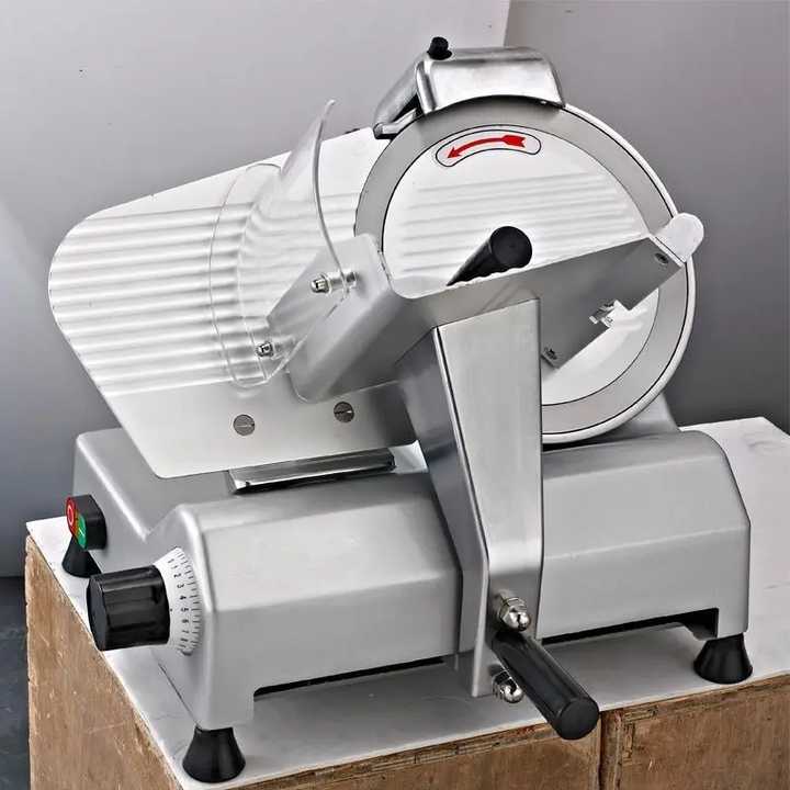 10 Inch Meat Slice Cutting Machine Multi Functional Meat Cutting Machine Semi Automatic Frozen Meat Slicer