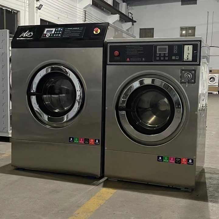 15kg to 30kg Industrial Front Load Washing Machines with Coin Operated System