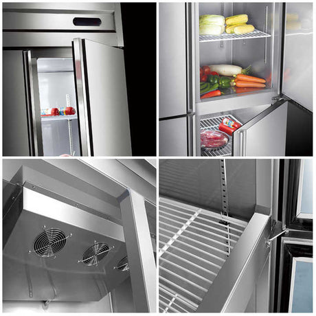 High Quality Commercial Kitchen Equipment Stainless Steel Kitchen Freezer