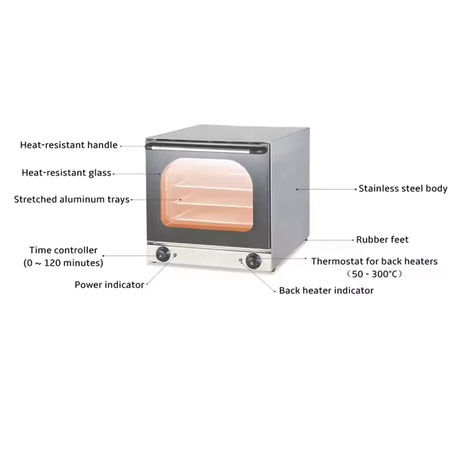 Electric Perspective Convection Oven (CE Certificate) 34 Liters Capacity EB-1AM