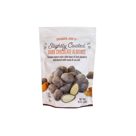 Trader Joe’s Slightly Coated Dark Chocolate Almonds 10 Oz