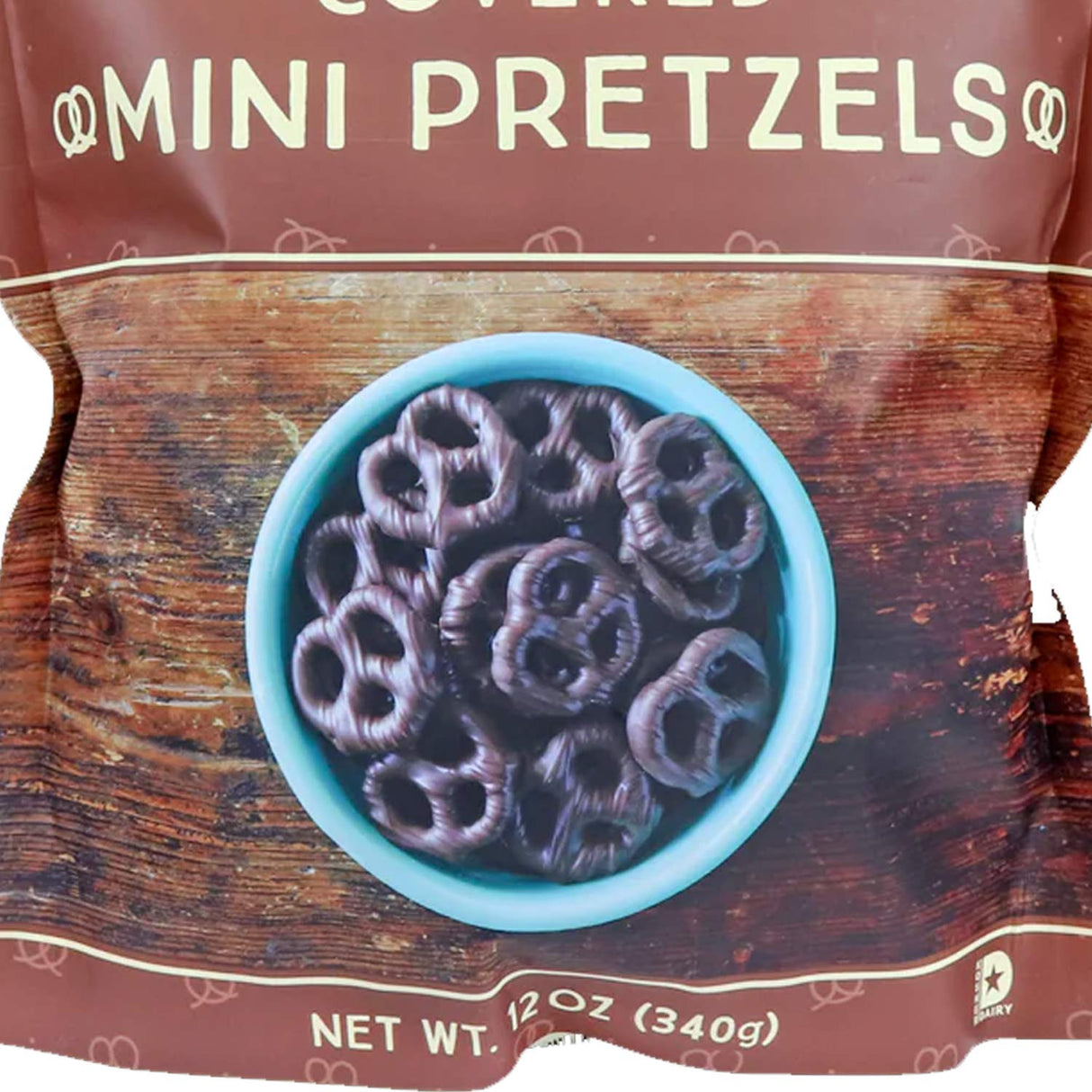 Dark Chocolate Covered Mini Pretzels 12 oz
