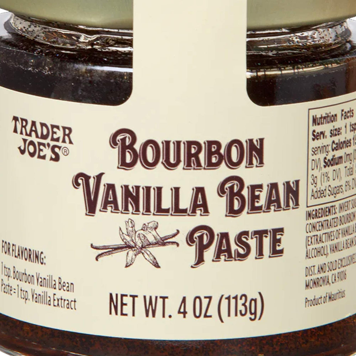 Bourbon Vanilla Bean Paste 4 oz