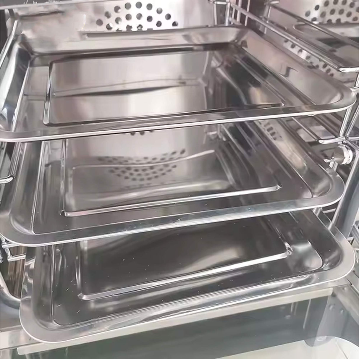Commercial Stainless Steel Perspective Convection Bakery Oven/China Hot air 3 Tray Industrial Convection Oven