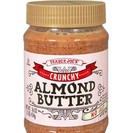 Crunchy Almond Butter No Salt 16 Oz